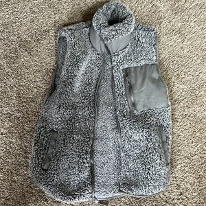 Abercrombie fuzzy grey sweatshirt